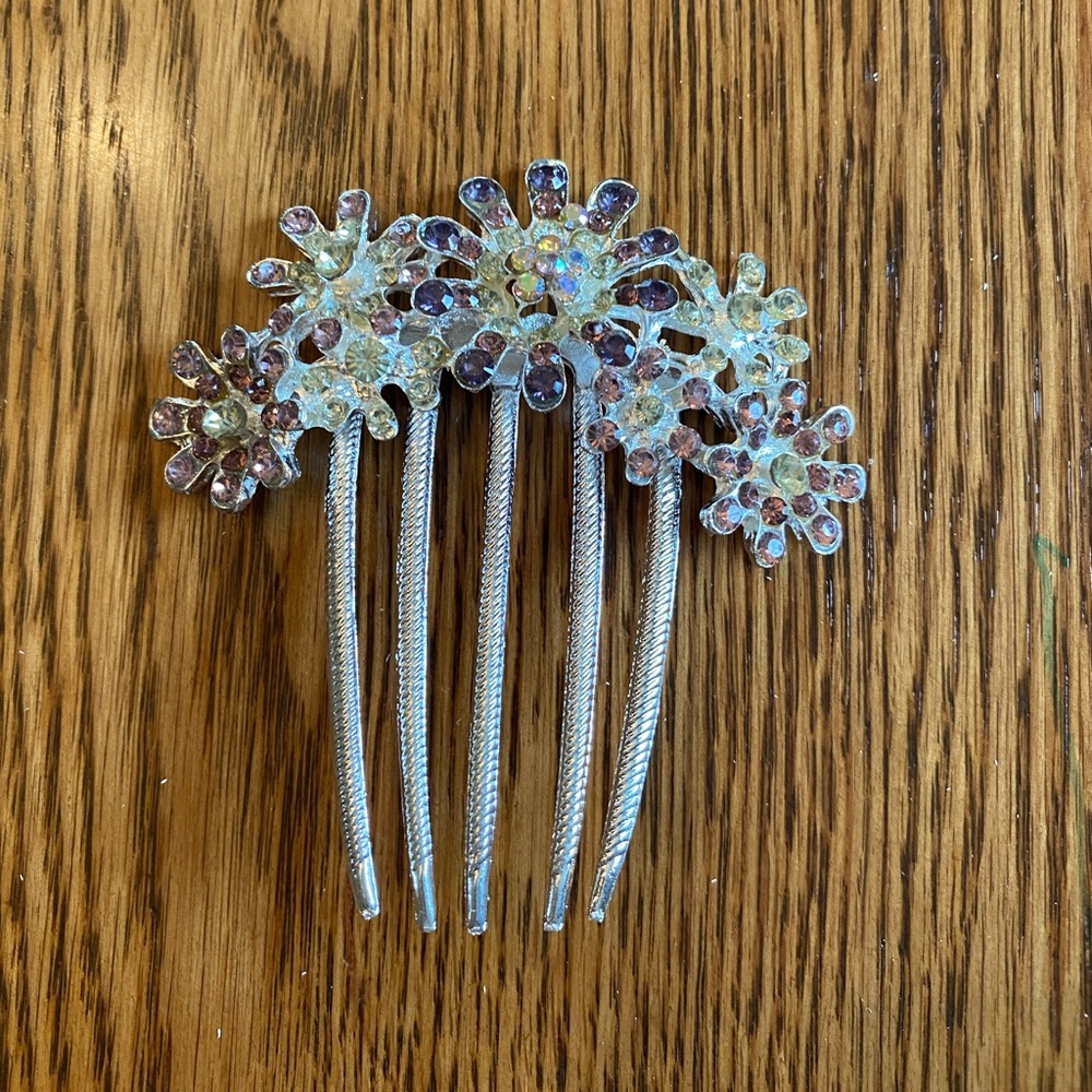 Rhinestone hair comb - 2 available - great for a wedding!